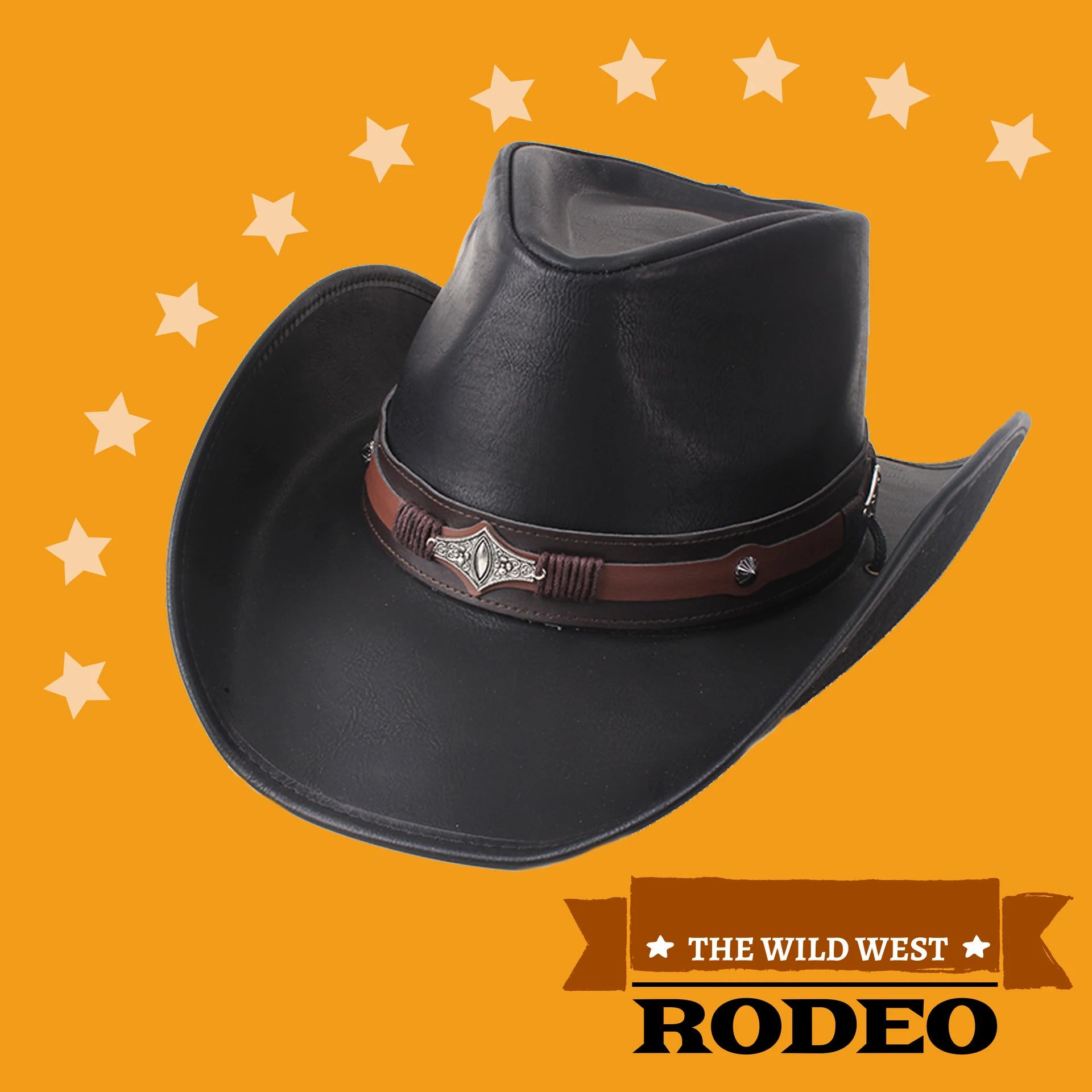 Leather Cowboy Hat